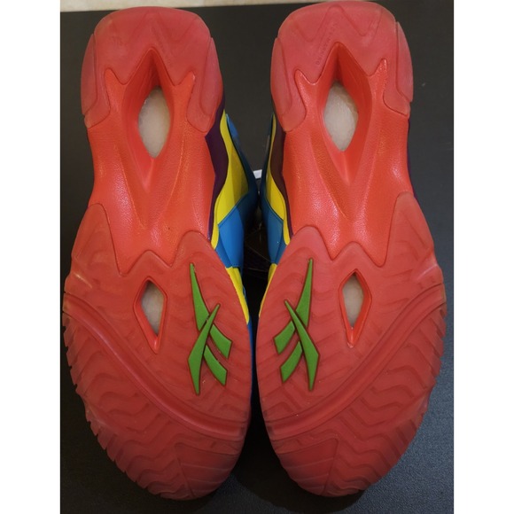 Reebok Hasbro Kamikaze 2 CandyLand Mens 13 GZ8825 Hightop Leather Glossy EUC - Picture 13 of 15